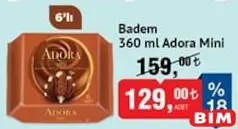 ADORA MİNİ BADEM DONDURMA 6'LI 360 ML
